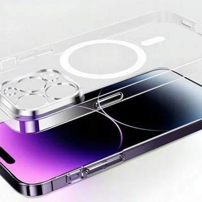 Cover Iphone 15 Pro Max Magnetic Lucent Series Baseus - Clear